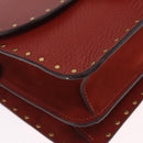 Coach Shoulder Bag Leather 3way Brown Gold Auth 213159A-16