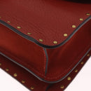 Coach Shoulder Bag Leather 3way Brown Gold Auth 213159A-17