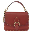 Coach Shoulder Bag Leather 3way Brown Gold Auth 213159A-2