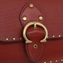 Coach Shoulder Bag Leather 3way Brown Gold Auth 213159A-20