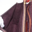 Coach Shoulder Bag Leather 3way Brown Gold Auth 213159A-29
