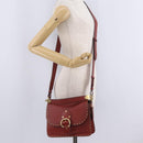 Coach Shoulder Bag Leather 3way Brown Gold Auth 213159A-35