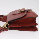 Coach Shoulder Bag Leather 3way Brown Gold Auth 213159A-5