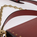 Coach Shoulder Bag Leather 3way Brown Gold Auth 213159A-8