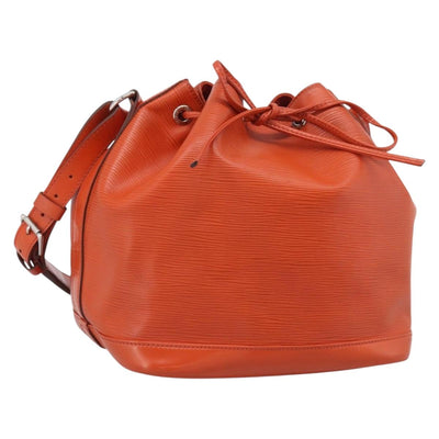 LOUIS VUITTON Epi Petit Noe Shoulder Bag Orange Pimon LV Auth 213161A