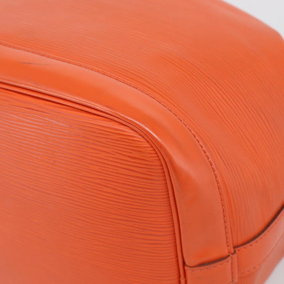LOUIS VUITTON Epi Petit Noe Shoulder Bag Orange Pimon LV Auth 213161A