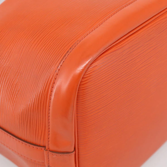 LOUIS VUITTON Epi Petit Noe Shoulder Bag Orange Pimon LV Auth 213161A
