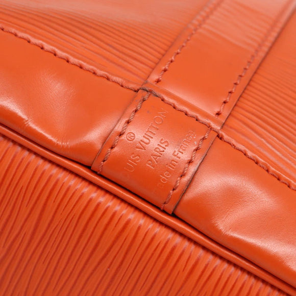 LOUIS VUITTON Epi Petit Noe Shoulder Bag Orange Pimon LV Auth 213161A