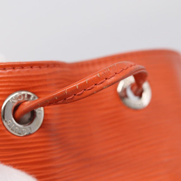 LOUIS VUITTON Epi Petit Noe Shoulder Bag Orange Pimon LV Auth 213161A