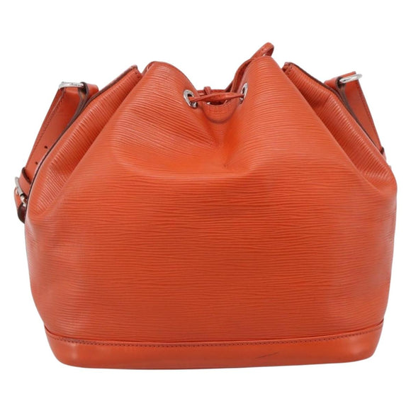 LOUIS VUITTON Epi Petit Noe Shoulder Bag Orange Pimon LV Auth 213161A