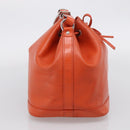 LOUIS VUITTON Epi Petit Noe Shoulder Bag Orange Pimon LV Auth 213161A-4