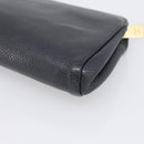CHANEL Coin Purse Caviar Skin Black Gold CC Auth 213164-10