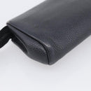 CHANEL Coin Purse Caviar Skin Black Gold CC Auth 213164-11