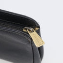 CHANEL Coin Purse Caviar Skin Black Gold CC Auth 213164-12