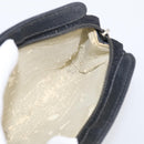 CHANEL Coin Purse Caviar Skin Black Gold CC Auth 213164-14