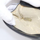 CHANEL Coin Purse Caviar Skin Black Gold CC Auth 213164-15