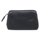CHANEL Coin Purse Caviar Skin Black Gold CC Auth 213164-3