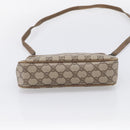 GUCCI GG Supreme Shoulder Bag PVC Beige Auth 213165-10