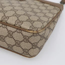 GUCCI GG Supreme Shoulder Bag PVC Beige Auth 213165-11