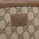 GUCCI GG Supreme Shoulder Bag PVC Beige Auth 213165-15