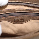 GUCCI GG Supreme Shoulder Bag PVC Beige Auth 213165-19