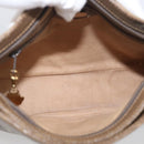 GUCCI GG Supreme Shoulder Bag PVC Beige Auth 213165-20
