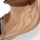 GUCCI GG Supreme Shoulder Bag PVC Beige Auth 213165-25