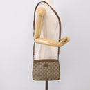 GUCCI GG Supreme Shoulder Bag PVC Beige Auth 213165-26