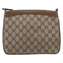 GUCCI GG Supreme Shoulder Bag PVC Beige Auth 213165-3
