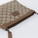 GUCCI GG Supreme Shoulder Bag PVC Beige Auth 213165-6