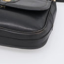 GUCCI Micro GG Supreme Web Sherry Line Bag Leather Black 001 41 4425 Auth 213166-11