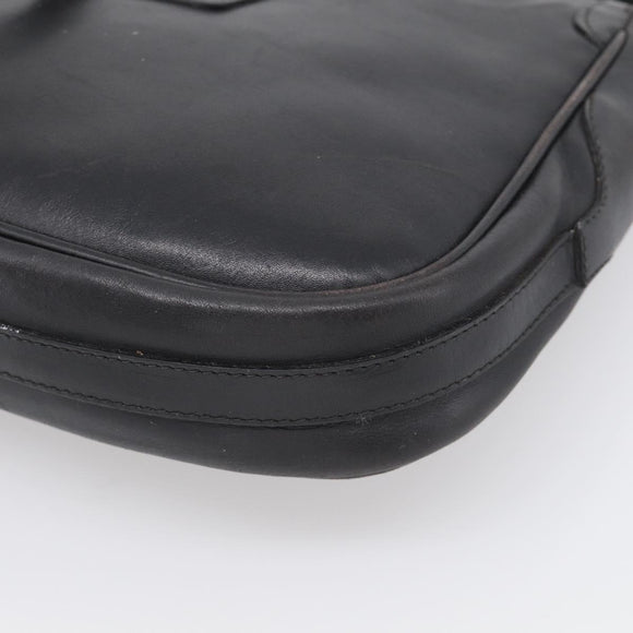 GUCCI Micro GG Supreme Web Sherry Line Bag Leather Black 001 41 4425 Auth 213166