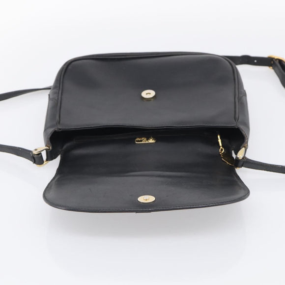 GUCCI Micro GG Supreme Web Sherry Line Bag Leather Black 001 41 4425 Auth 213166