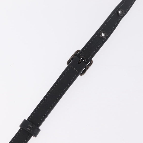 Coach Shoulder Bag Leather Black Auth 213167A