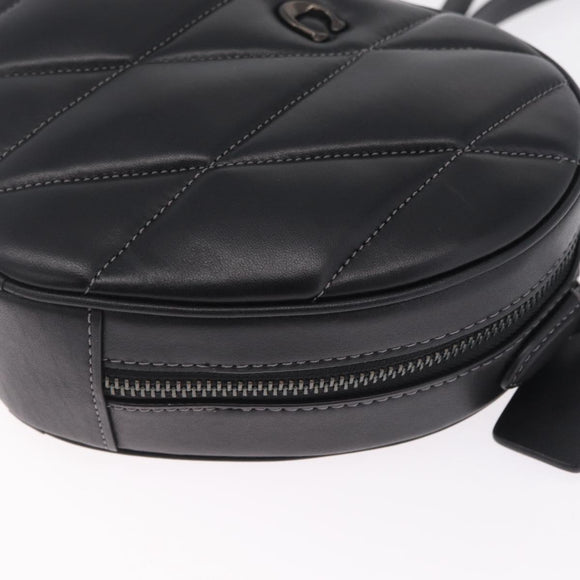 Coach Shoulder Bag Leather Black Auth 213167A