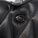 Coach Shoulder Bag Leather Black Auth 213167A-19