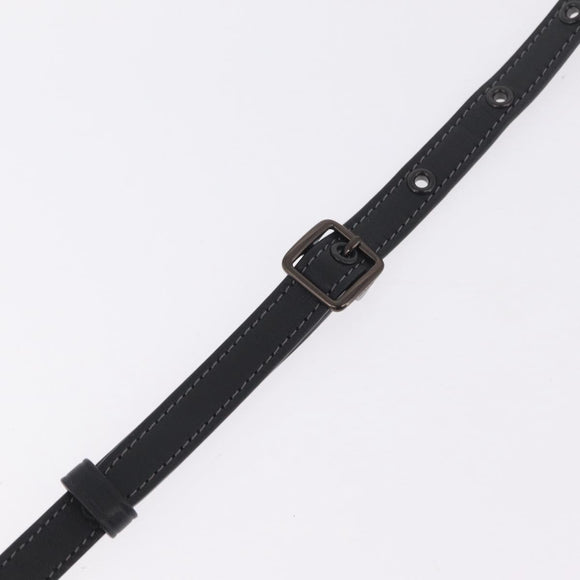 Coach Shoulder Bag Leather Black Auth 213167A