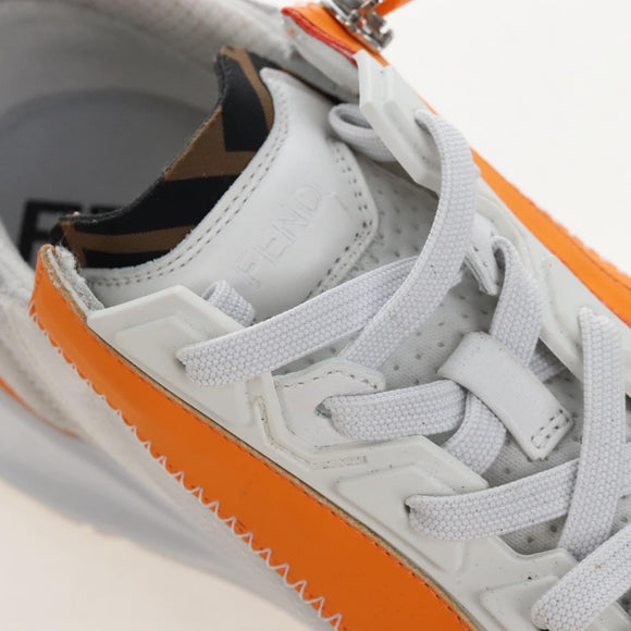 FENDI Flow Sneakers Mesh 9 White Auth 213171M