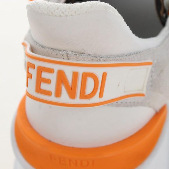 FENDI Flow Sneakers Mesh 9 White Auth 213171M