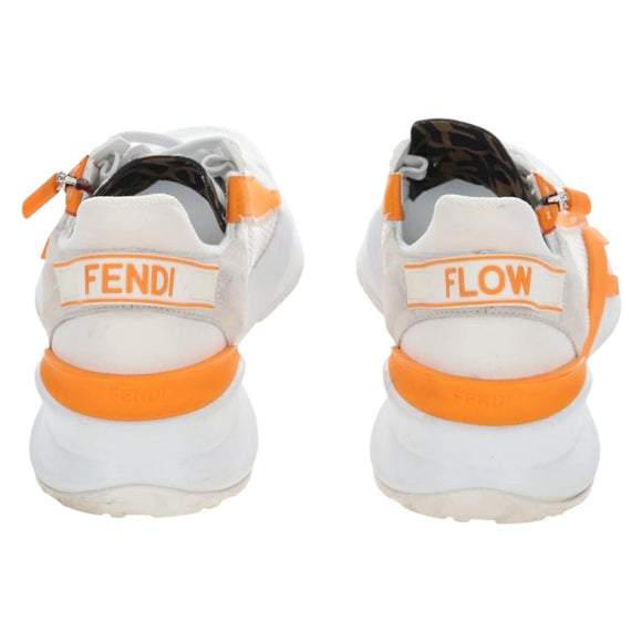 FENDI Flow Sneakers Mesh 9 White Auth 213171M