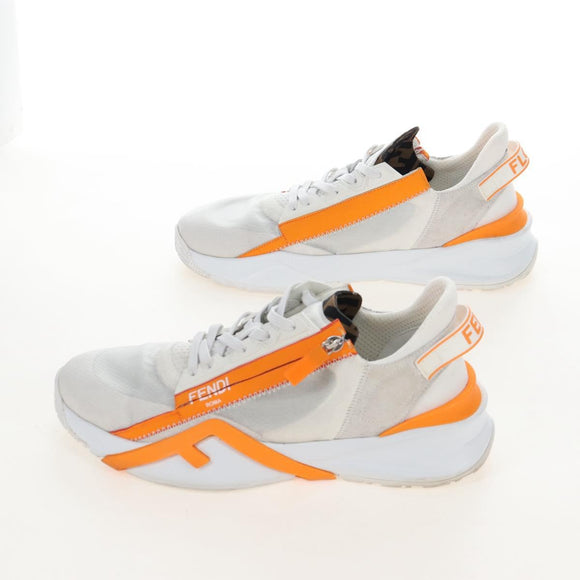 FENDI Flow Sneakers Mesh 9 White Auth 213171M