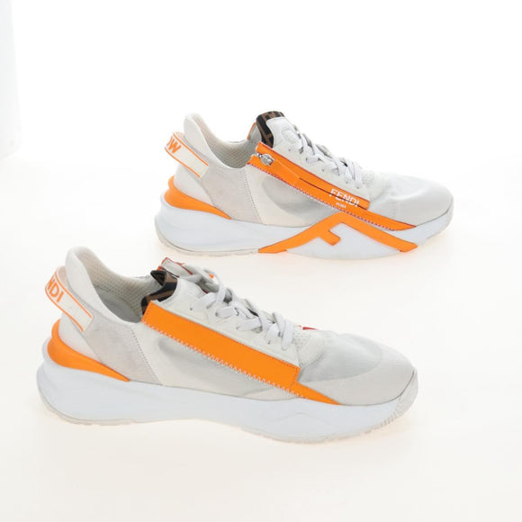 FENDI Flow Sneakers Mesh 9 White Auth 213171M