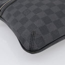 LOUIS VUITTON Damier Graphite Tomas Shoulder Bag N58028 LV Auth 213175V-11
