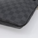 LOUIS VUITTON Damier Graphite Tomas Shoulder Bag N58028 LV Auth 213175V-12