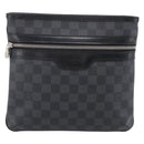 LOUIS VUITTON Damier Graphite Tomas Shoulder Bag N58028 LV Auth 213175V-2