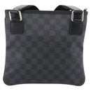 LOUIS VUITTON Damier Graphite Tomas Shoulder Bag N58028 LV Auth 213175V-3