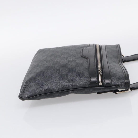 LOUIS VUITTON Damier Graphite Tomas Shoulder Bag N58028 LV Auth 213175V