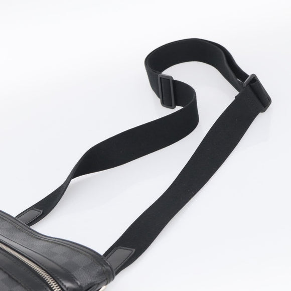 LOUIS VUITTON Damier Graphite Tomas Shoulder Bag N58028 LV Auth 213175V