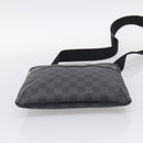 LOUIS VUITTON Damier Graphite Tomas Shoulder Bag N58028 LV Auth 213175V-9
