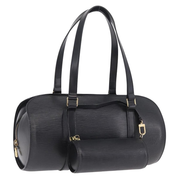 LOUIS VUITTON Epi Soufflot Hand Bag Black M52222 LV Auth 213176A